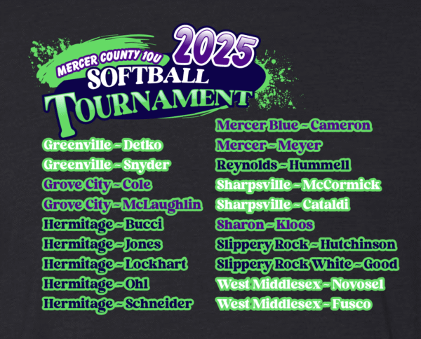 10U Mercer County Softball Tourney Shirt 2025 - Image 7